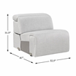 Lexicon McPherson Chenille (3/3) Armless Chair in Cloud