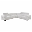 Lexicon McPherson Chenille 5-Piece Modular Power Reclining Sectional in Cloud