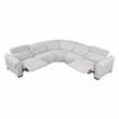 Lexicon McPherson Chenille 5-Piece Modular Power Reclining Sectional in Cloud