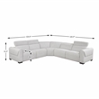 Lexicon McPherson Chenille 5-Piece Modular Power Reclining Sectional in Cloud