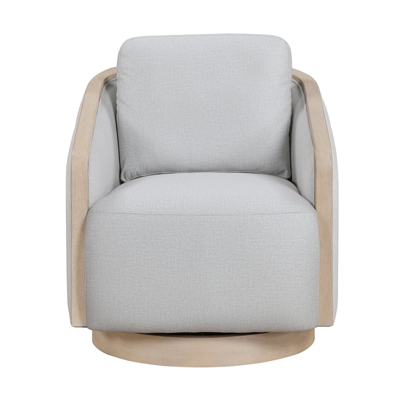 Lexicon Jenson Textured Swivel Chair in Gray