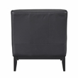 Lexicon Houghton Leather Accent Chair in Black
