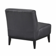 Lexicon Houghton Leather Accent Chair in Black