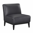 Lexicon Houghton Leather Accent Chair in Black