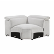 Lexicon Phoebe Microfiber (3/5) Corner Seat in Light Gray