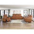 Lexicon Apex Leather Power Reclining Chair with Power Headrest in Brown