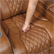 Lexicon Apex Leather Power Reclining Chair with Power Headrest in Brown