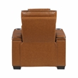 Lexicon Apex Leather Power Reclining Chair with Power Headrest in Brown