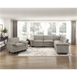Lexicon Dublin Chenille 5-Piece Modular Sectional in Dark Pewter