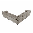 Lexicon Dublin Chenille 5-Piece Modular Sectional in Dark Pewter