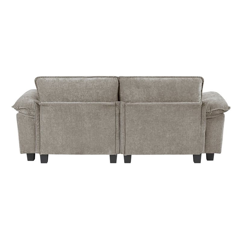 Lexicon Dublin Chenille Love Seat in Dark Pewter