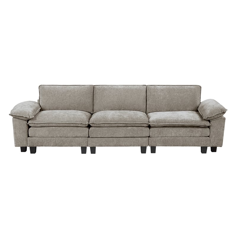 Lexicon Dublin Chenille Sofa in Dark Pewter
