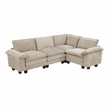 Lexicon Dublin Chenille 4-Piece Modular Sectional in Taupe