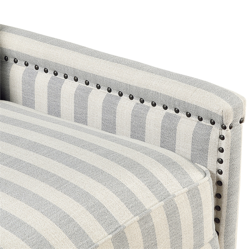 Lexicon Landrum Textured PB Rclng Chr in Beige with Grayish Blue Stripe Pattern