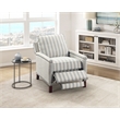 Lexicon Landrum Textured PB Rclng Chr in Beige with Grayish Blue Stripe Pattern