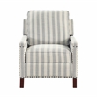 Lexicon Landrum Textured PB Rclng Chr in Beige with Grayish Blue Stripe Pattern