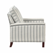 Lexicon Landrum Textured PB Rclng Chr in Beige with Grayish Blue Stripe Pattern
