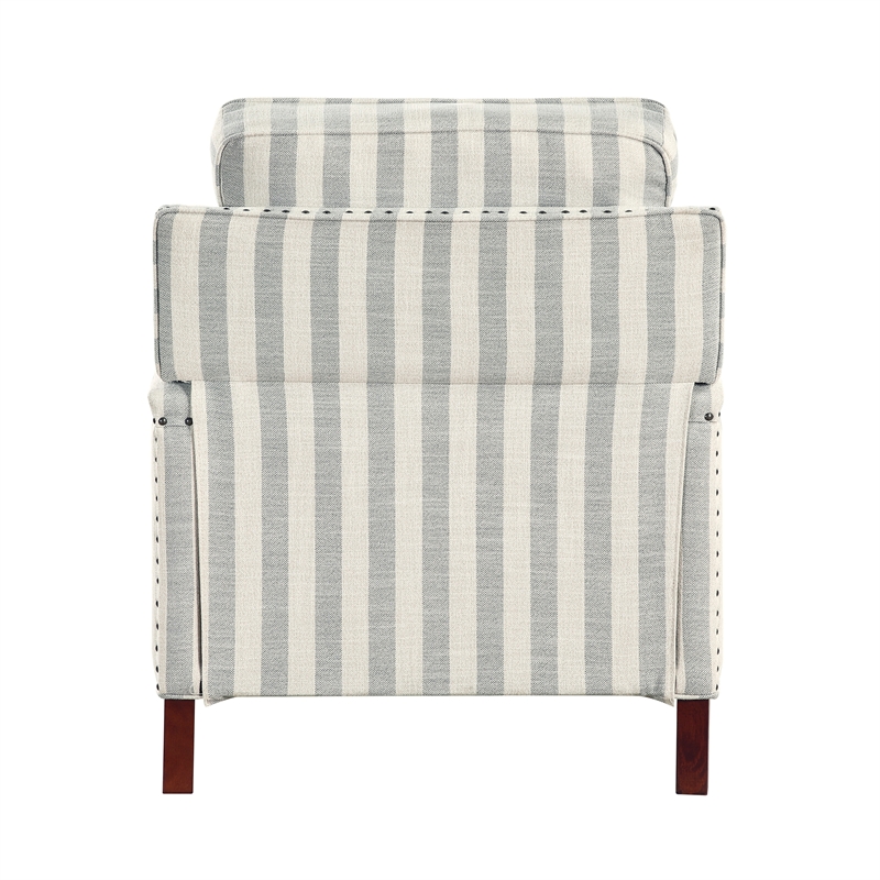 Lexicon Landrum Textured PB Rclng Chr in Beige with Grayish Blue Stripe Pattern