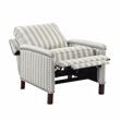 Lexicon Landrum Textured PB Rclng Chr in Beige with Grayish Blue Stripe Pattern