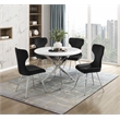 Lexicon Topeka Velvet Dining Side Chair-Set of 2 in Black