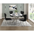Lexicon Topeka Velvet Dining Side Chair-Set of 2 in Black