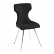 Lexicon Topeka Velvet Dining Side Chair-Set of 2 in Black