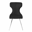 Lexicon Topeka Velvet Dining Side Chair-Set of 2 in Black