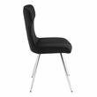 Lexicon Topeka Velvet Dining Side Chair-Set of 2 in Black