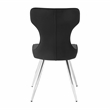 Lexicon Topeka Velvet Dining Side Chair-Set of 2 in Black