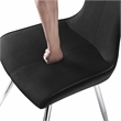 Lexicon Topeka Velvet Dining Side Chair-Set of 2 in Black
