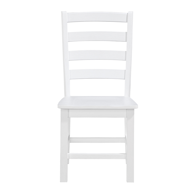 Lexicon Redmond Solid Wood Dining Side Chair-Set of 2 in White