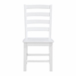 Lexicon Redmond Solid Wood Dining Side Chair-Set of 2 in White