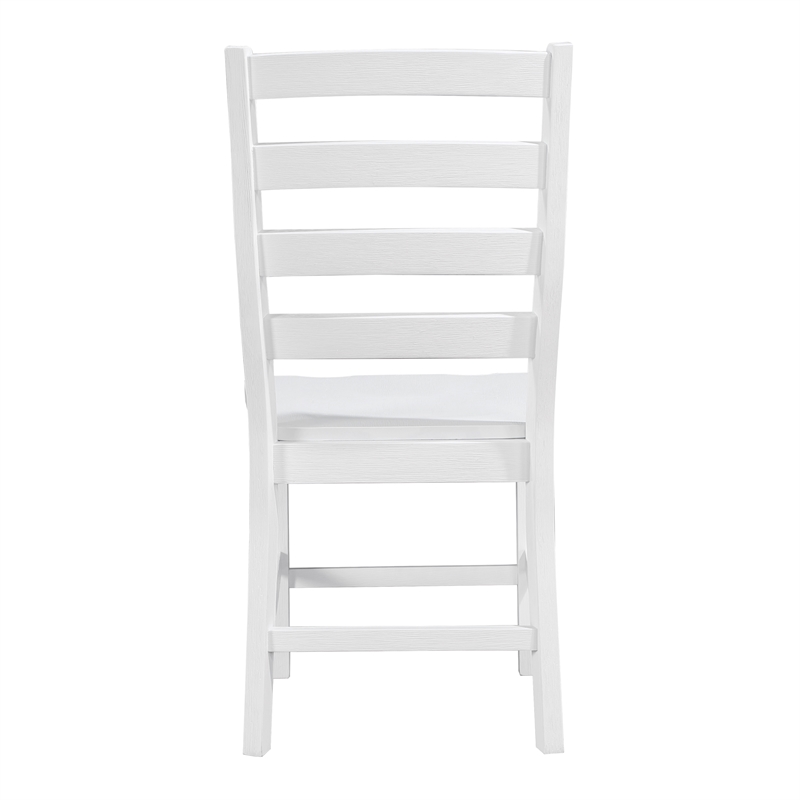 Lexicon Redmond Solid Wood Dining Side Chair-Set of 2 in White