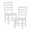 Lexicon Redmond Solid Wood Dining Side Chair-Set of 2 in White