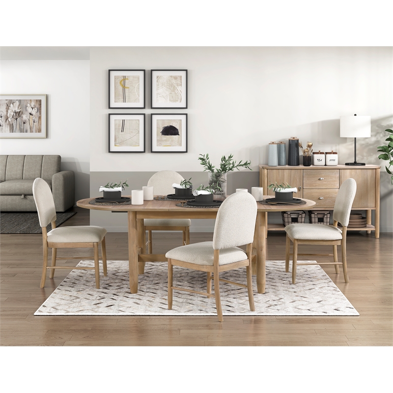 Lexicon Myrna Textured Dining Side Chair-Set of 2 in Beige