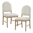 Lexicon Myrna Textured Dining Side Chair-Set of 2 in Beige