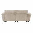 Lexicon Dublin Chenille Love Seat in Taupe