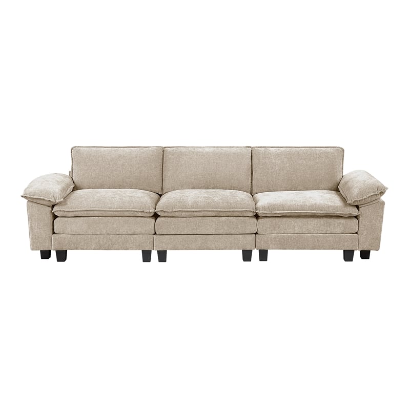 Lexicon Dublin Chenille Sofa in Taupe