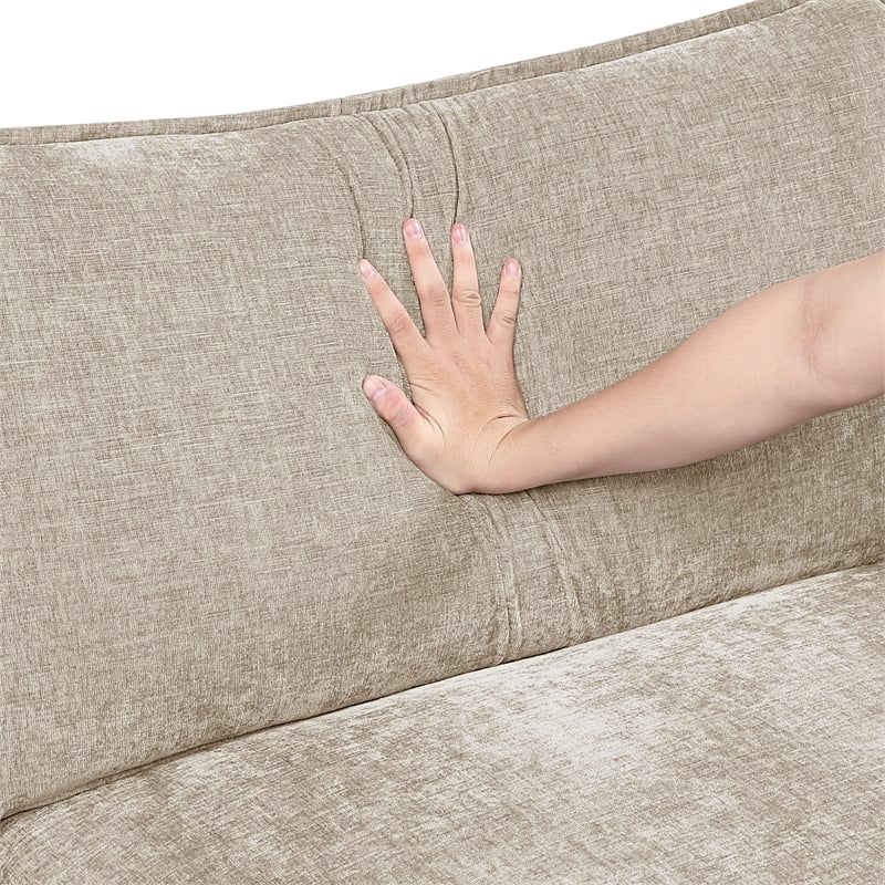 Lexicon Dublin Chenille Sofa in Taupe