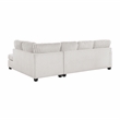 Lexicon Lawson Cheniille & Corduroy 2-Piece Sectional with Left Chaise in Taupe