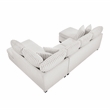 Lexicon Lawson Cheniille & Corduroy 2-Piece Sectional with Left Chaise in Taupe