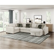 Lexicon Isla Microfiber Armless 2-Seater in Sage Sand