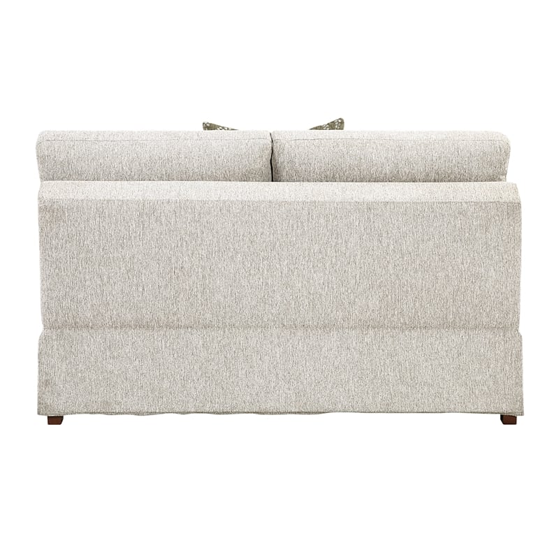 Lexicon Isla Microfiber Armless 2-Seater in Sage Sand