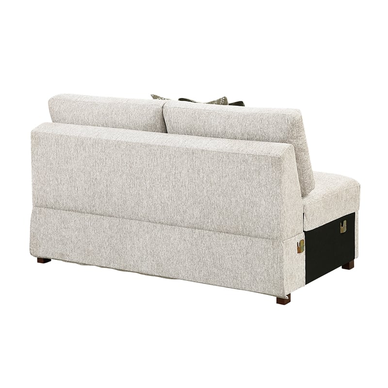 Lexicon Isla Microfiber Armless 2-Seater in Sage Sand