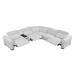 Lexicon McPherson Chenille 6-Piece Modular Power Reclining Sectional in Cloud