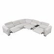 Lexicon McPherson Chenille 6-Piece Modular Power Reclining Sectional in Cloud