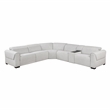 Lexicon McPherson Chenille 6-Piece Modular Power Reclining Sectional in Cloud
