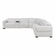 Lexicon McPherson Chenille 6-Piece Modular Power Reclining Sectional in Cloud