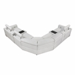 Lexicon McPherson Chenille 7-Piece Modular Power Reclining Sectional in Cloud