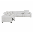 Lexicon McPherson Chenille 7-Piece Modular Power Reclining Sectional in Cloud